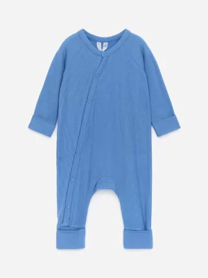 Pyjamas-ARKET Pyjama côtelé lisse pour nouveau-né Bleu
