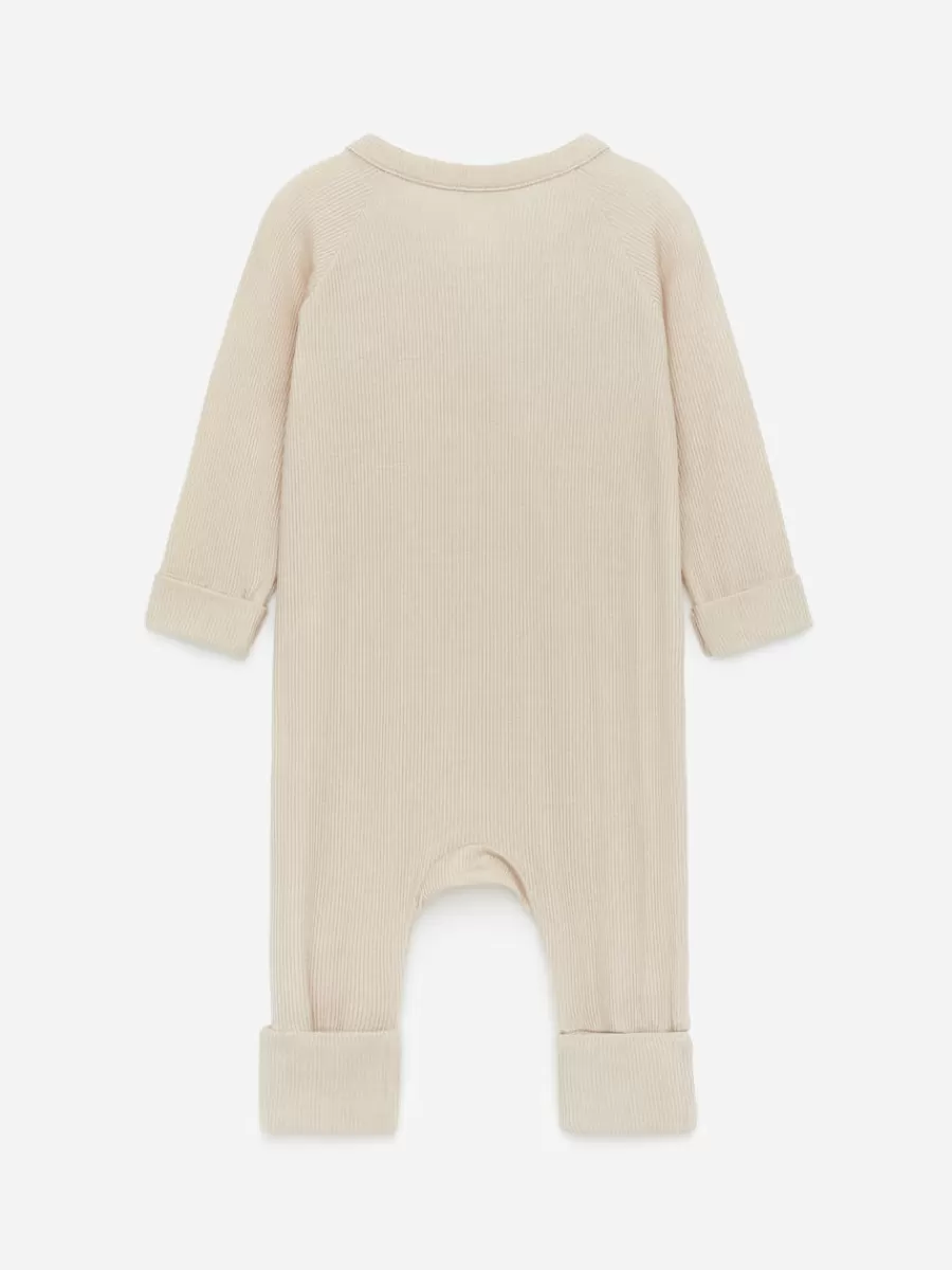 Pyjamas-ARKET Pyjama côtelé lisse pour nouveau-né Beige