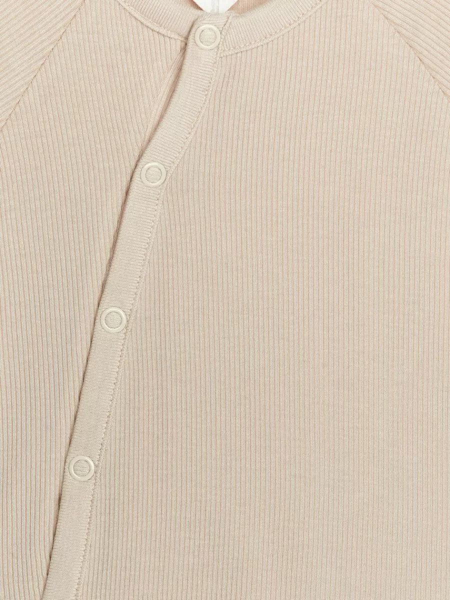 Pyjamas-ARKET Pyjama côtelé lisse pour nouveau-né Beige