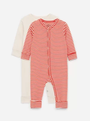 Pyjamas-ARKET Pyjamas tout-en-un, lot de 2 Rouge/Blanc
