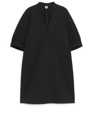 Robes-ARKET Robe courte à manches bouffantes Noir