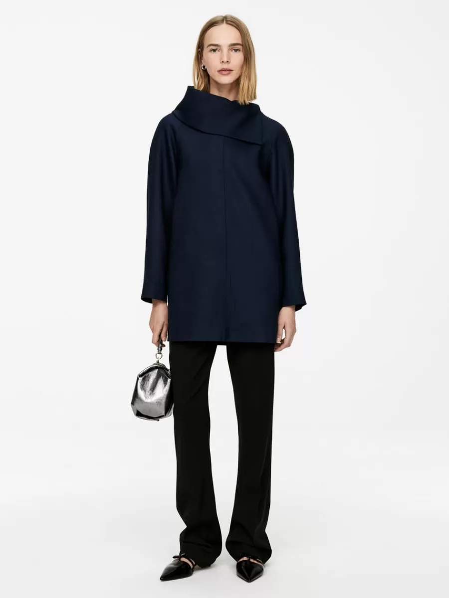 Mailles Et Cardigans | Robes-ARKET Robe courte en laine mélangée Bleu foncé