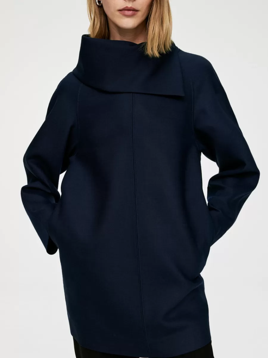 Mailles Et Cardigans | Robes-ARKET Robe courte en laine mélangée Bleu foncé
