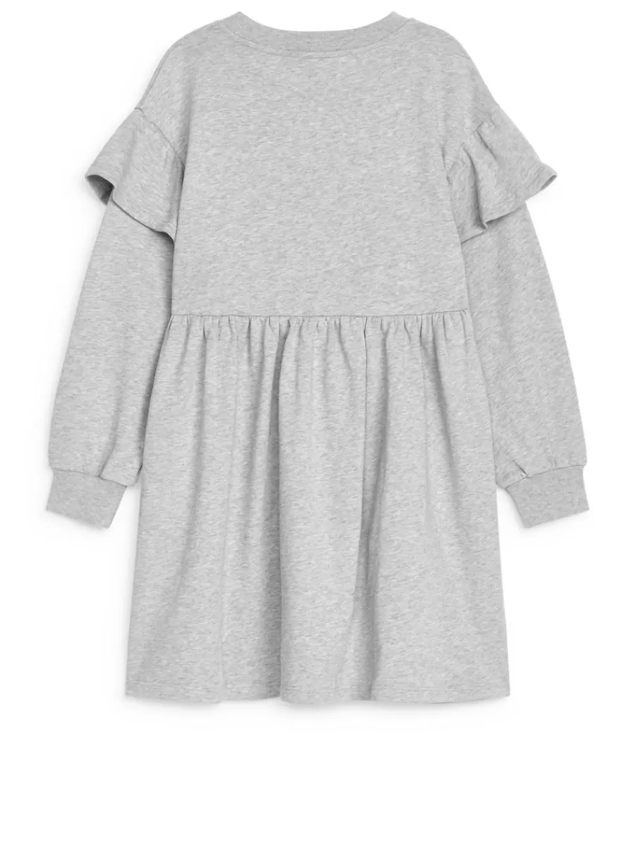 Robes | Robes-ARKET Robe en jersey à volants Gris chiné