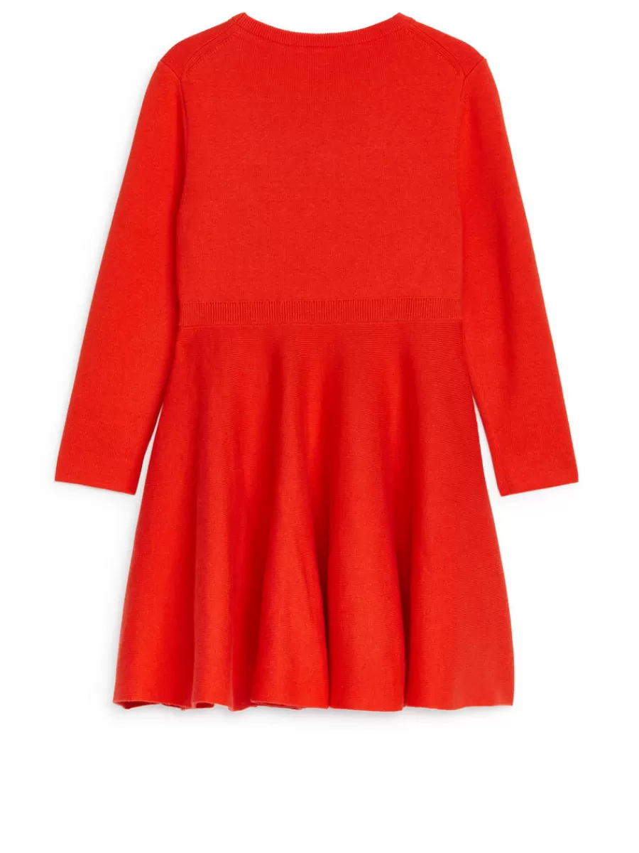 Robes | Robes-ARKET Robe en maille de coton et laine Rouge vif