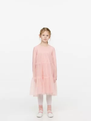 Robes | Robes-ARKET Robe en tulle à manches longues Rose