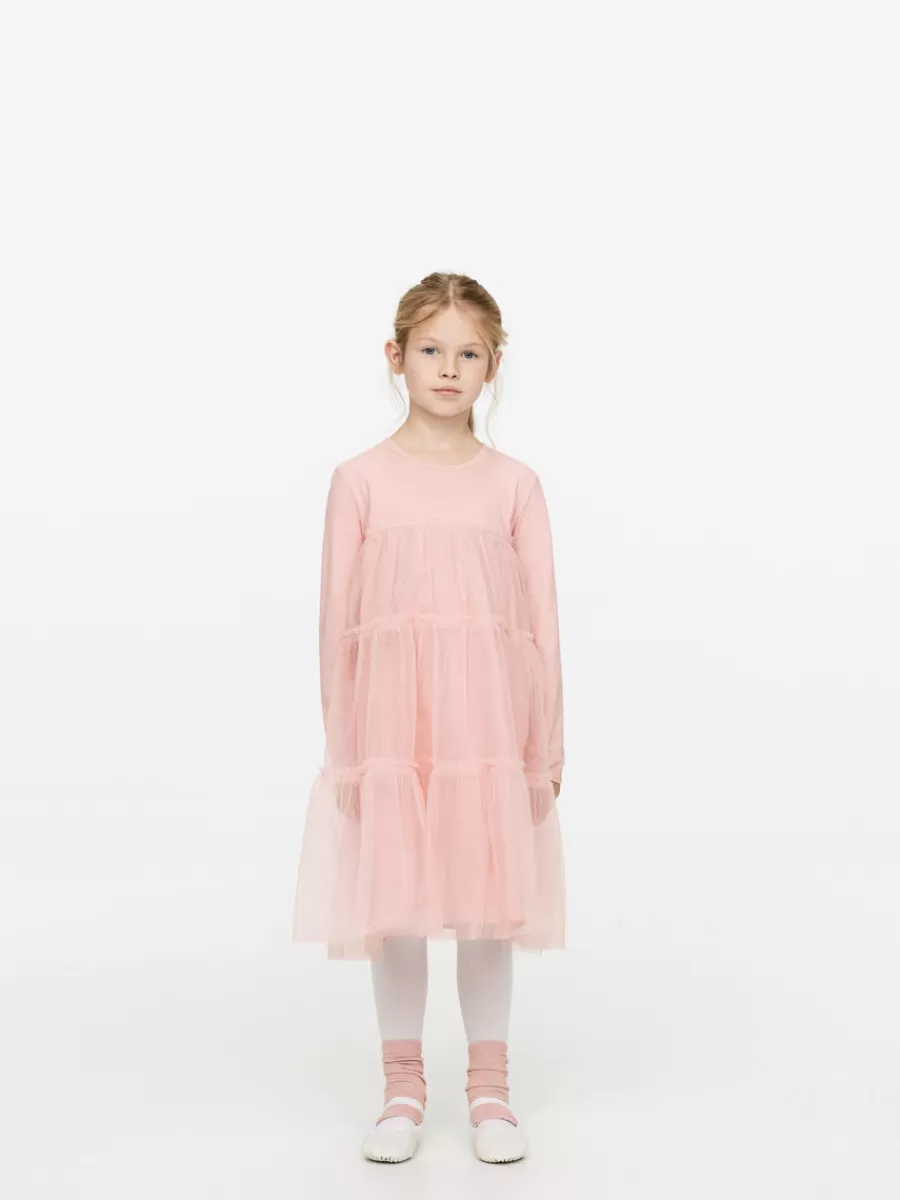 Robes | Robes-ARKET Robe en tulle à manches longues Rose