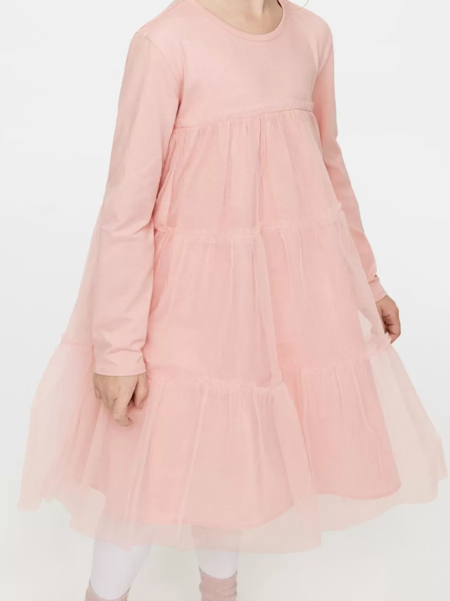 Robes | Robes-ARKET Robe en tulle à manches longues Rose