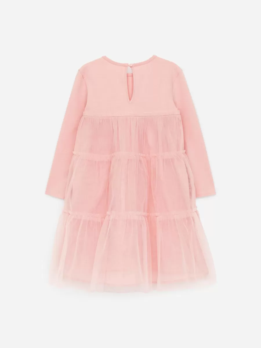 Robes | Robes-ARKET Robe en tulle à manches longues Rose