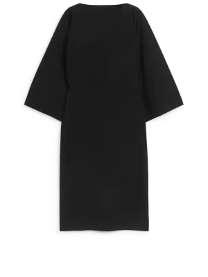 Robes-ARKET Robe mi-longue à col bateau Noir