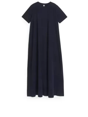 Robes-ARKET Robe T-shirt décontractée Bleu foncé