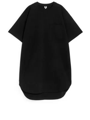 Robes-ARKET Robe t-shirt en coton Noir