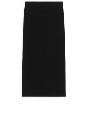 Robes-ARKET Robe tube côtelée Noir