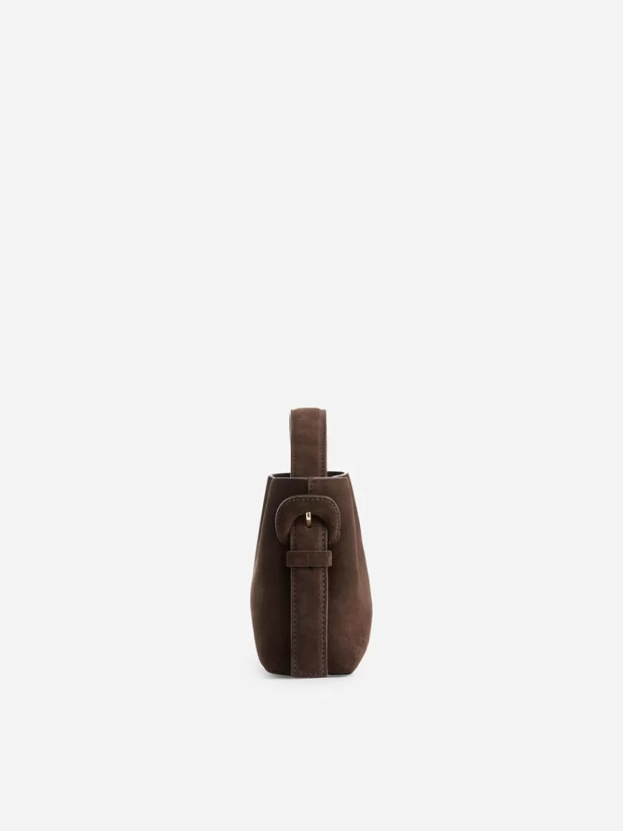 Tous Les Sacs-ARKET Sac bandoulière en daim Marron