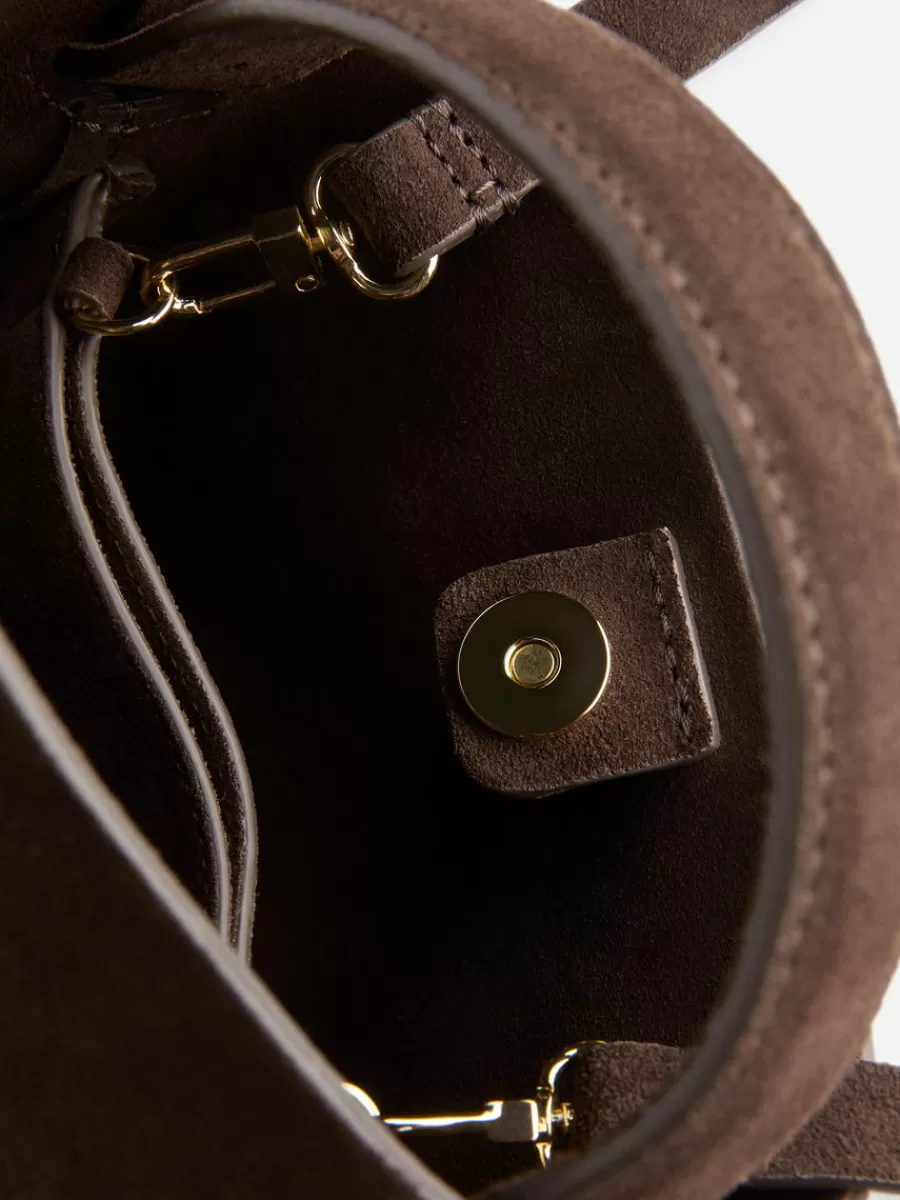 Tous Les Sacs-ARKET Sac bandoulière en daim Marron