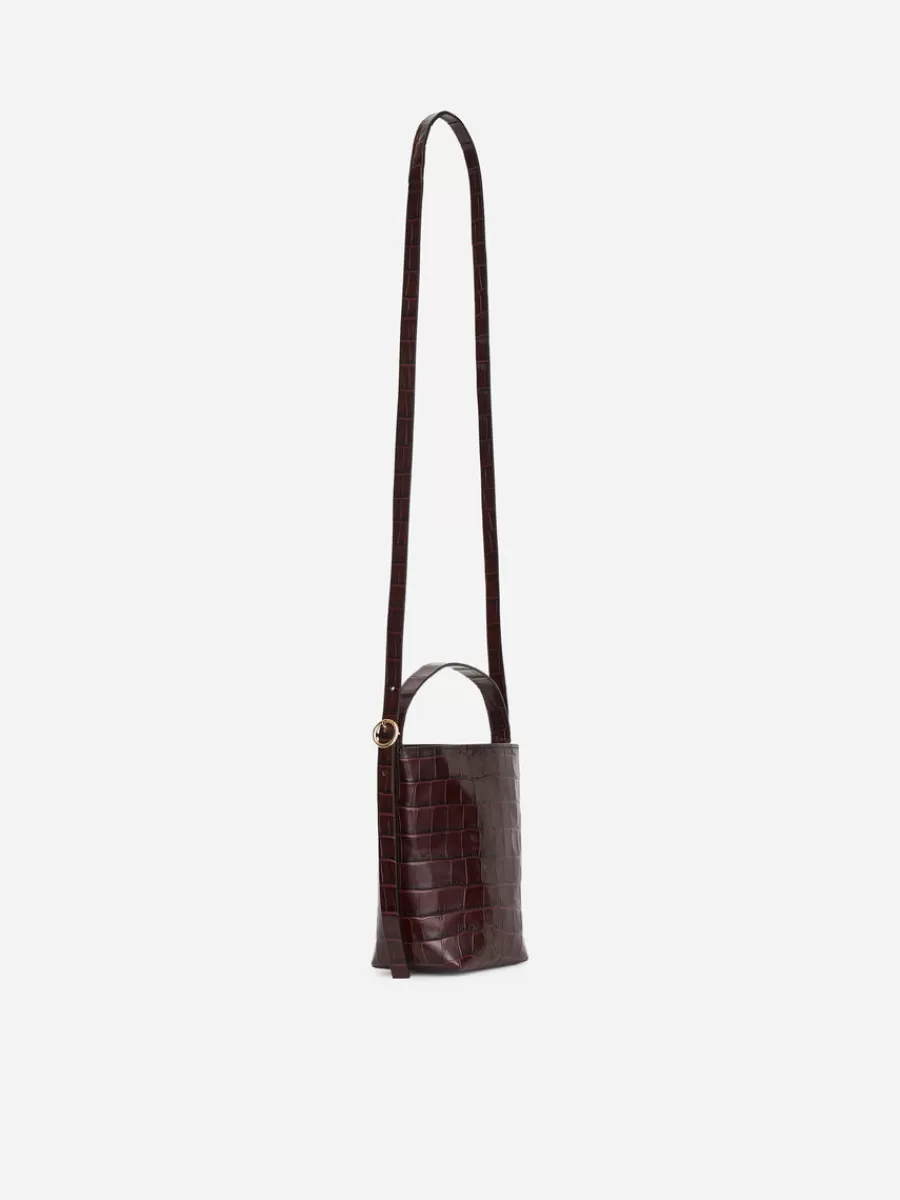 Tous Les Sacs-ARKET Sac en cuir à bandoulière Rouge foncé