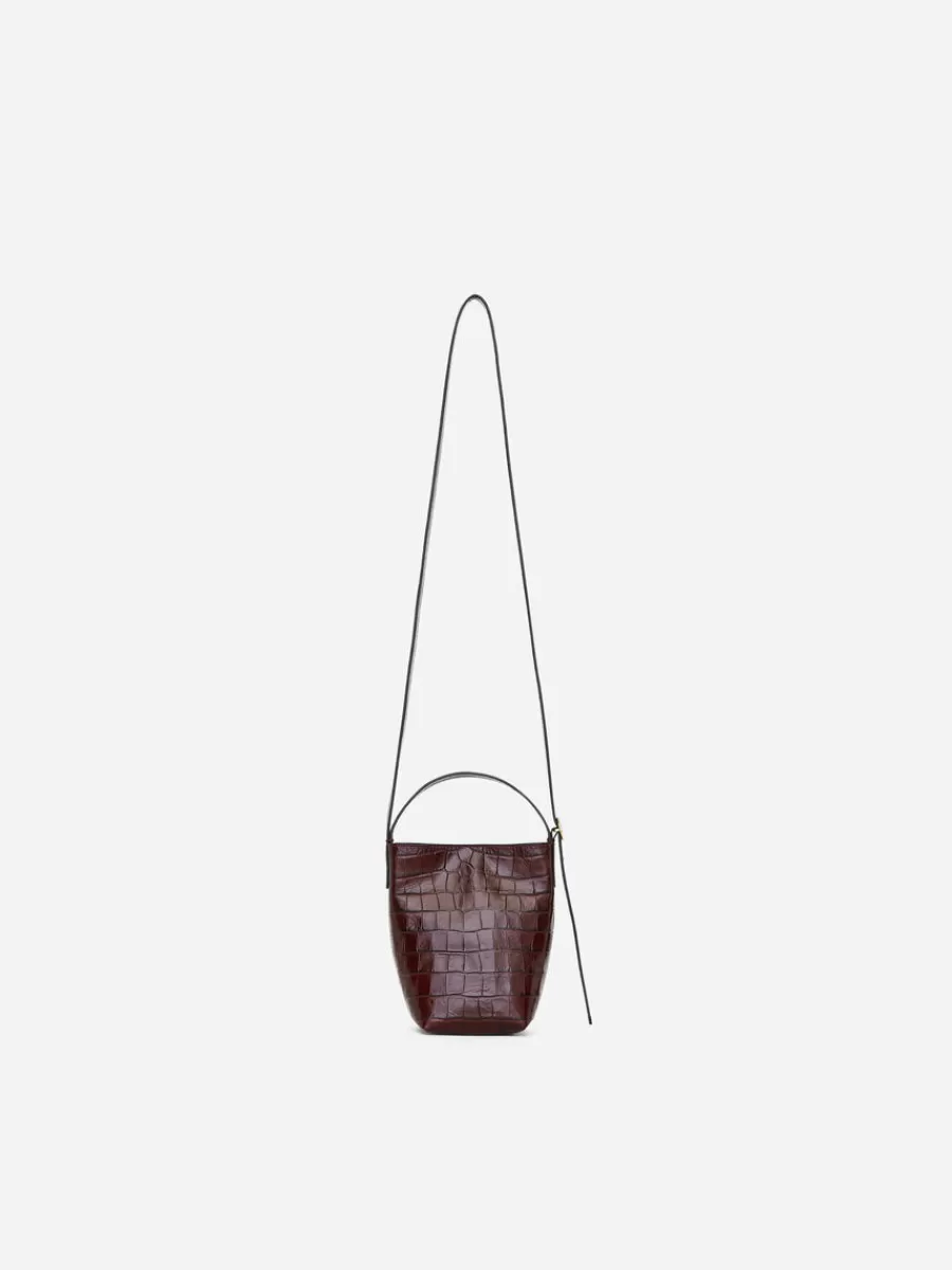 Tous Les Sacs-ARKET Sac en cuir à bandoulière Rouge foncé
