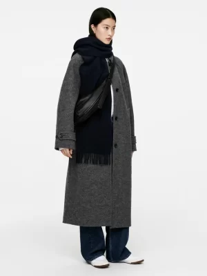 Tous Les Sacs-ARKET Sac en cuir arrondi Noir