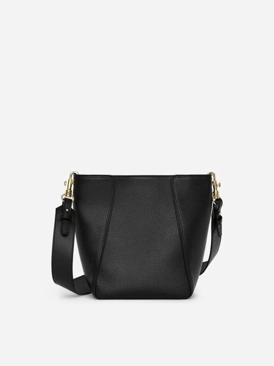 Tous Les Sacs-ARKET Sac en cuir de taille moyenne Noir