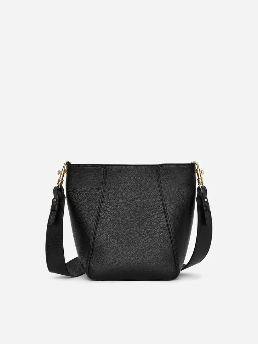 Tous Les Sacs-ARKET Sac en cuir de taille moyenne Noir
