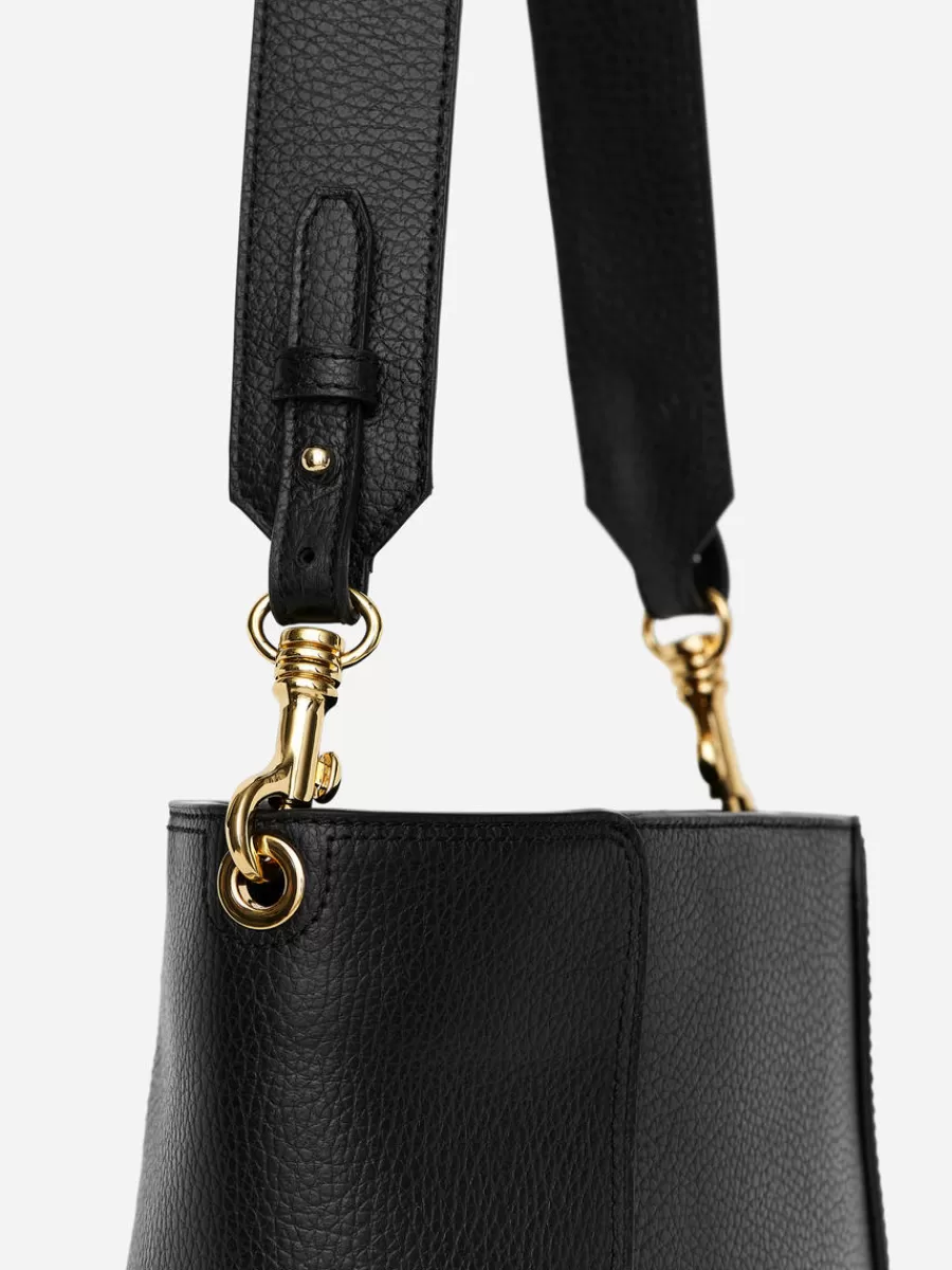 Tous Les Sacs-ARKET Sac en cuir de taille moyenne Noir