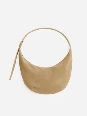 Tous Les Sacs-ARKET Sac en cuir incurvé Beige