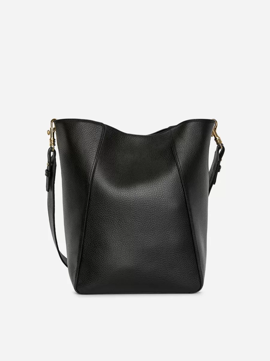 Tous Les Sacs-ARKET Sac seau en cuir Noir