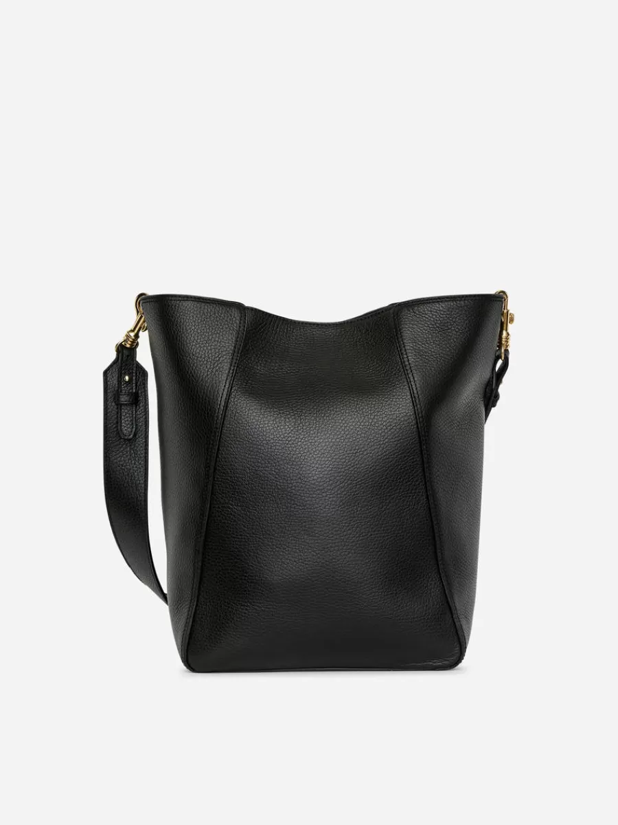 Tous Les Sacs-ARKET Sac seau en cuir Noir