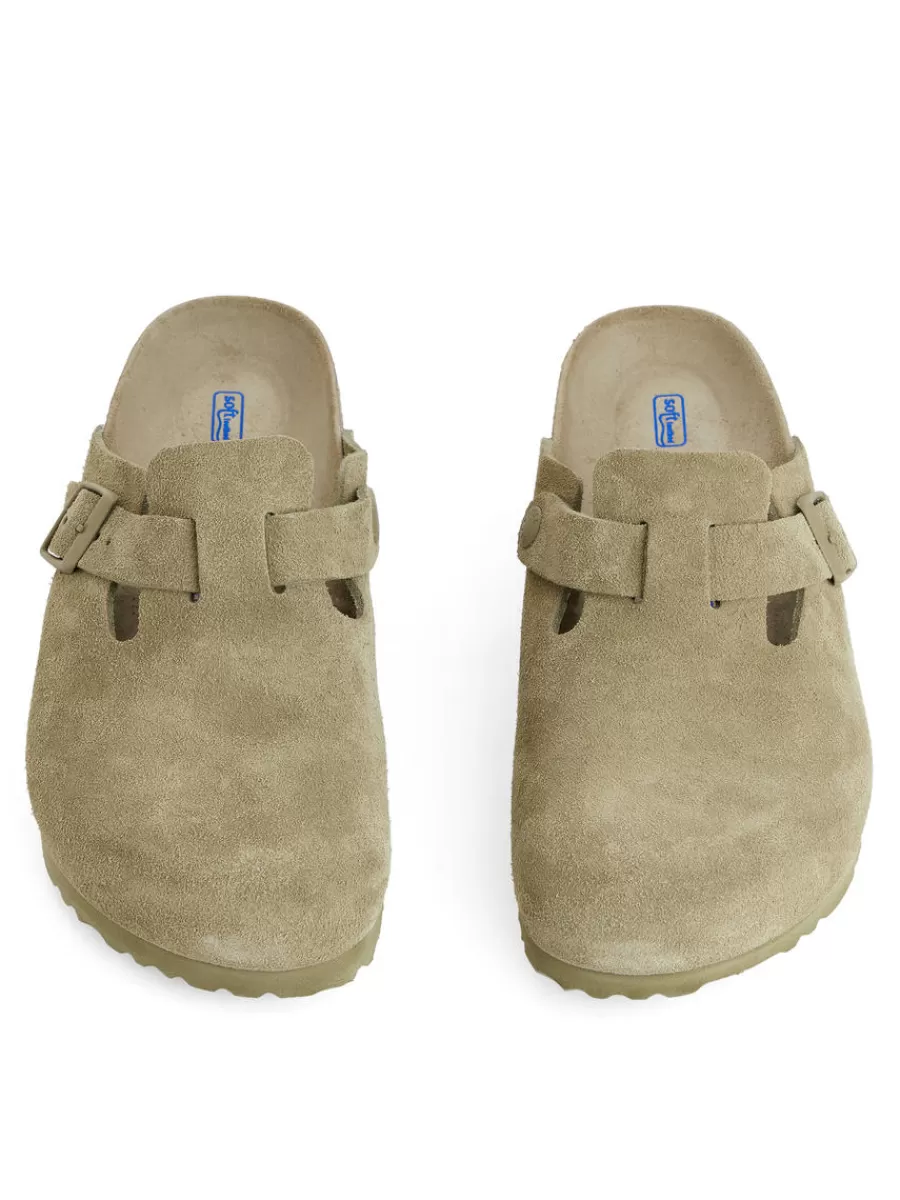 Toutes Les Chaussures | Maillots De Bain-ARKET Sandales Birkenstock Boston Faded Khaki