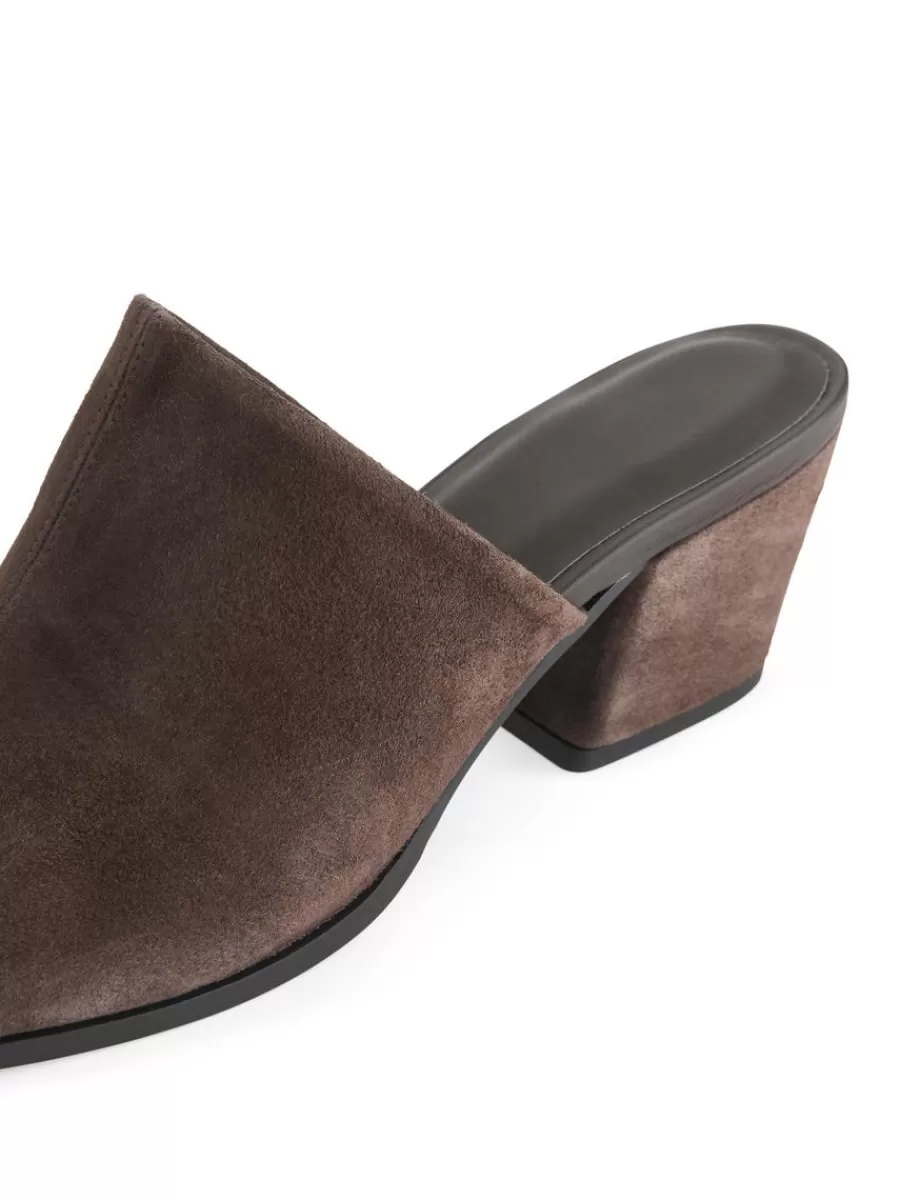 Toutes Les Chaussures-ARKET Sandales en daim à talon moyen Marron