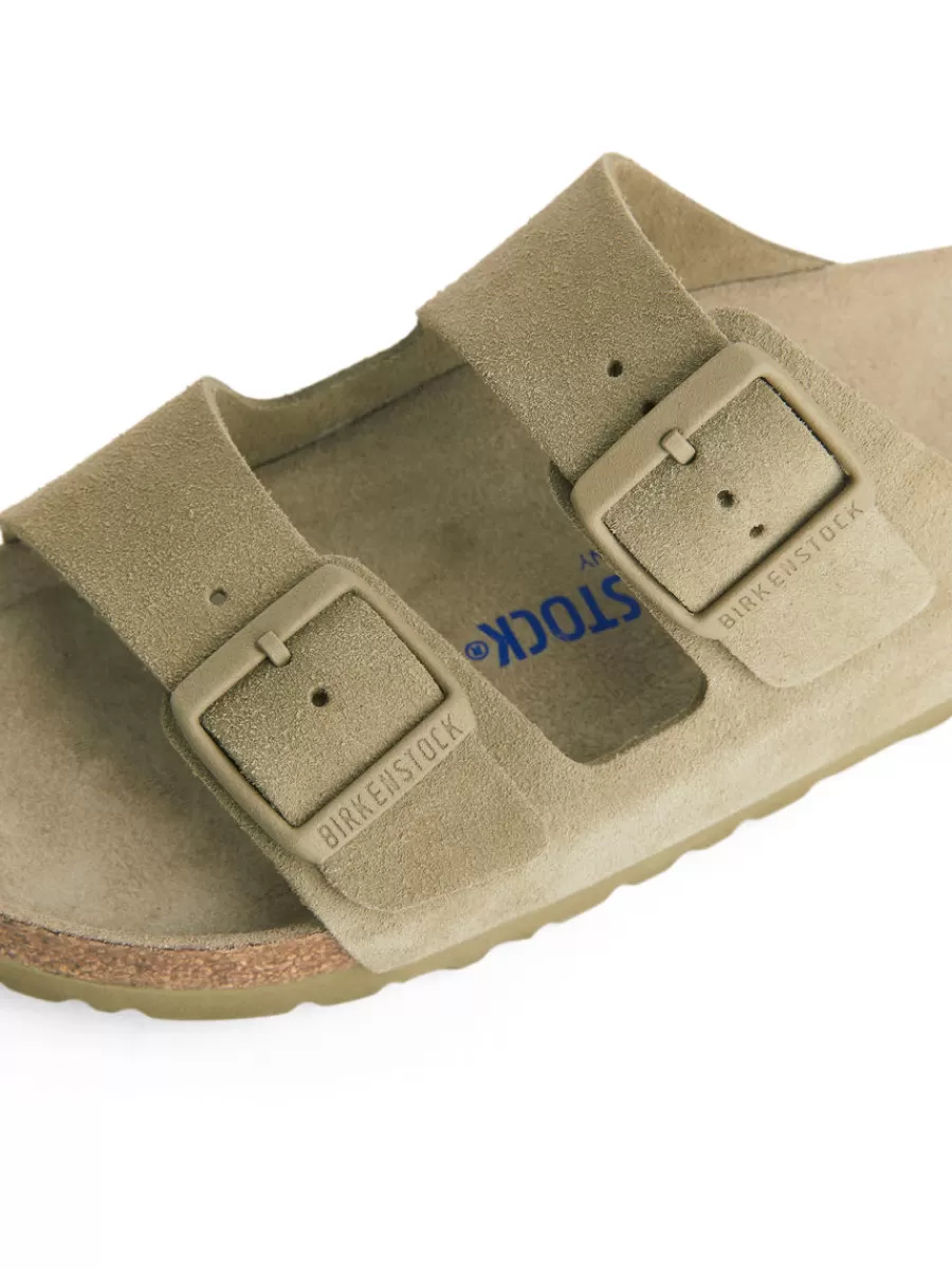 Toutes Les Chaussures | Maillots De Bain-ARKET Sandales en daim Birkenstock Arizona Faded Khaki