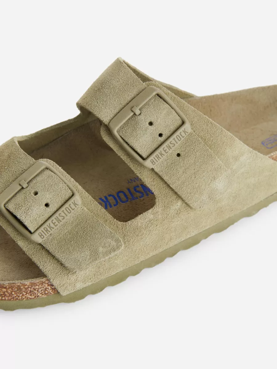Toutes Les Chaussures | Maillots De Bain-ARKET Sandales en daim Birkenstock Arizona Faded Khaki