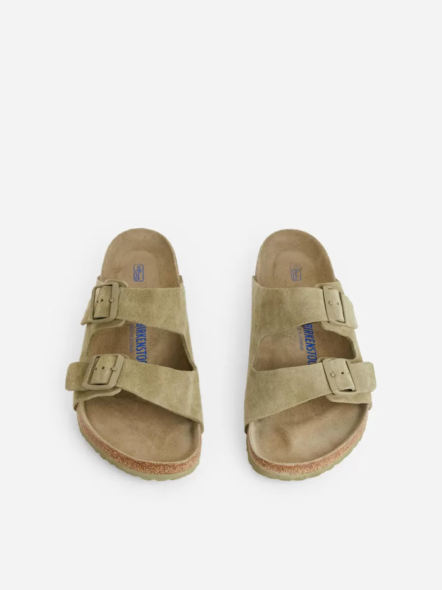 Toutes Les Chaussures | Maillots De Bain-ARKET Sandales en daim Birkenstock Arizona Faded Khaki