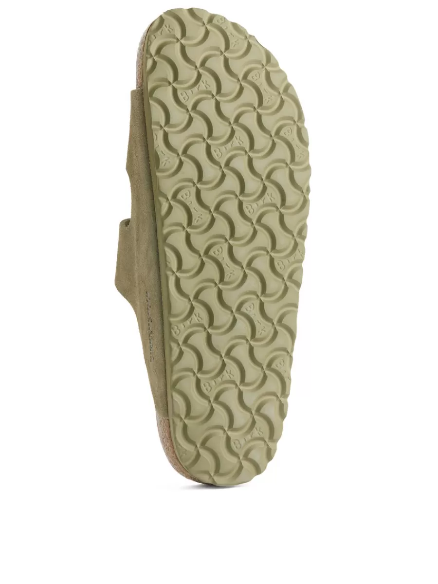 Toutes Les Chaussures | Maillots De Bain-ARKET Sandales en daim Birkenstock Arizona Faded Khaki