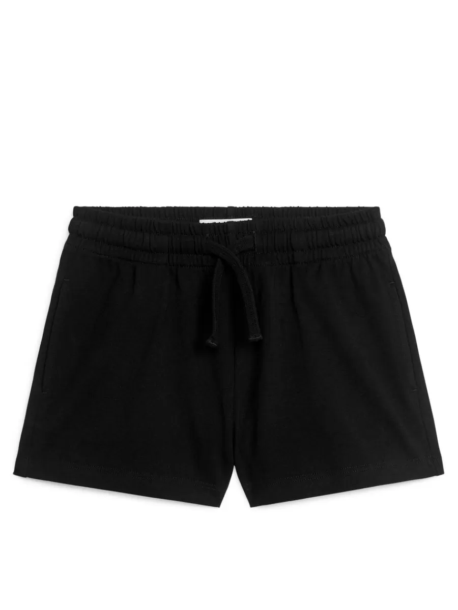 Pantalons Et Shorts | Pantalons-ARKET Short décontracté en jersey Noir doux