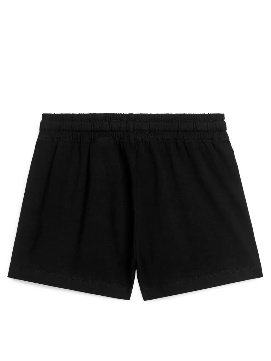 Pantalons Et Shorts | Pantalons-ARKET Short décontracté en jersey Noir doux