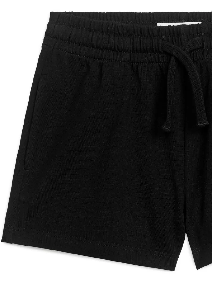Pantalons Et Shorts | Pantalons-ARKET Short décontracté en jersey Noir doux