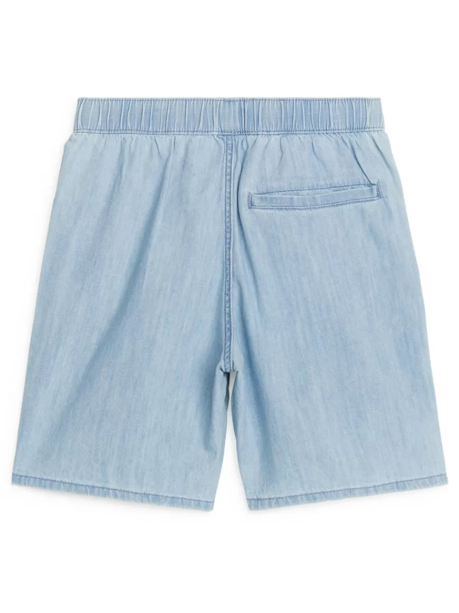 Shorts | Pantalons-ARKET Short en jean décontracté Bleu ciel