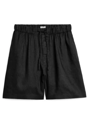 Tenues Décontractées-ARKET Short en lin Noir
