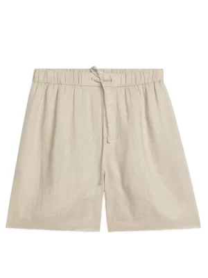 Tenues Décontractées-ARKET Short en lin Beige