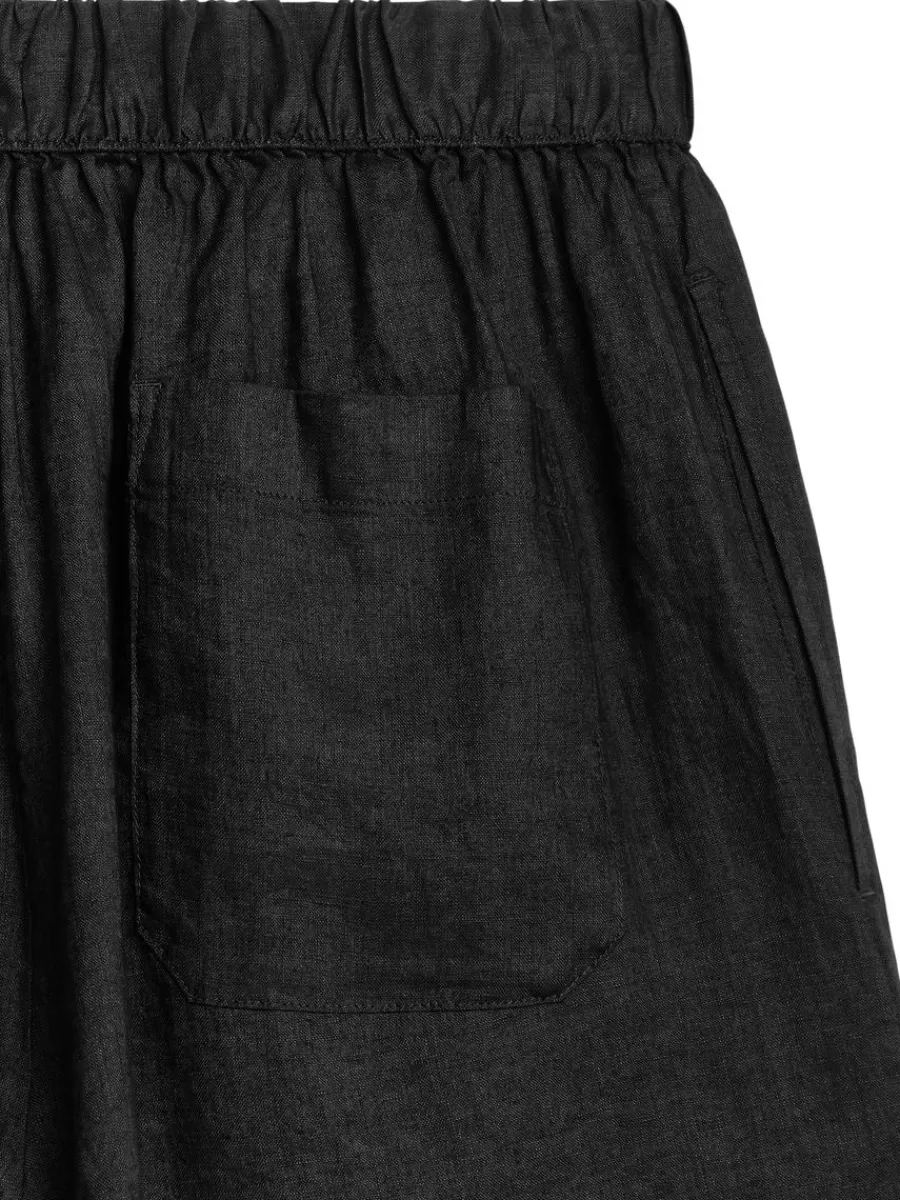 Tenues Décontractées-ARKET Short en lin Noir