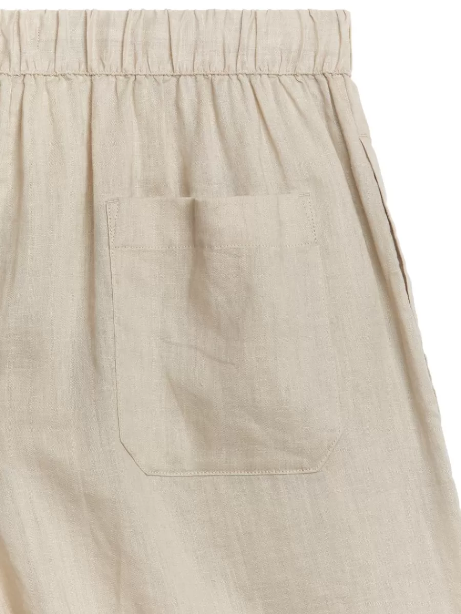 Tenues Décontractées-ARKET Short en lin Beige