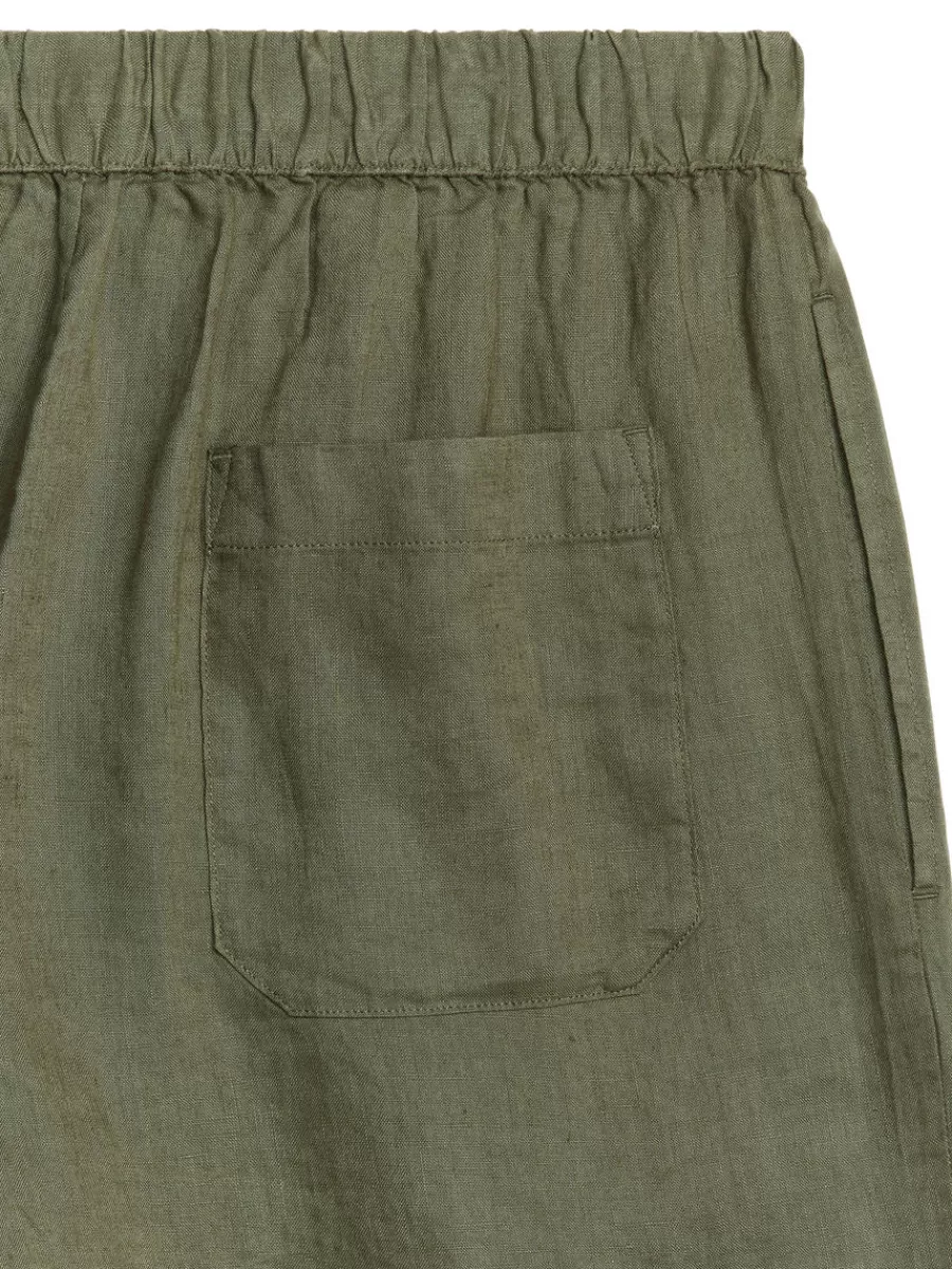 Tenues Décontractées-ARKET Short en lin Vert kaki