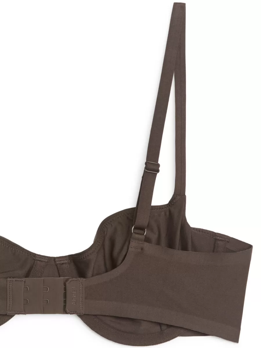 Sous-Vêtements-ARKET Soutien-gorge balconnet Marron