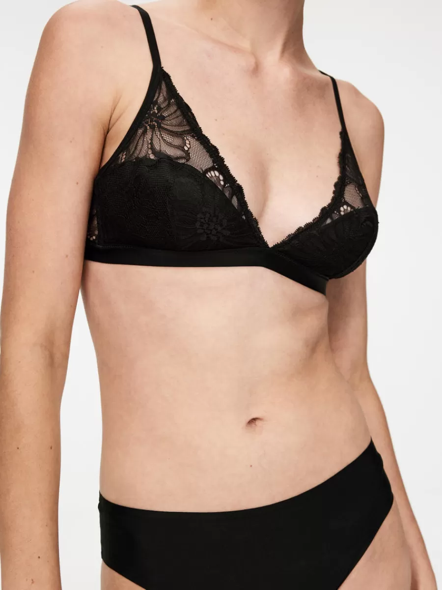 Sous-Vêtements-ARKET Soutien-gorge en dentelle rembourré Noir