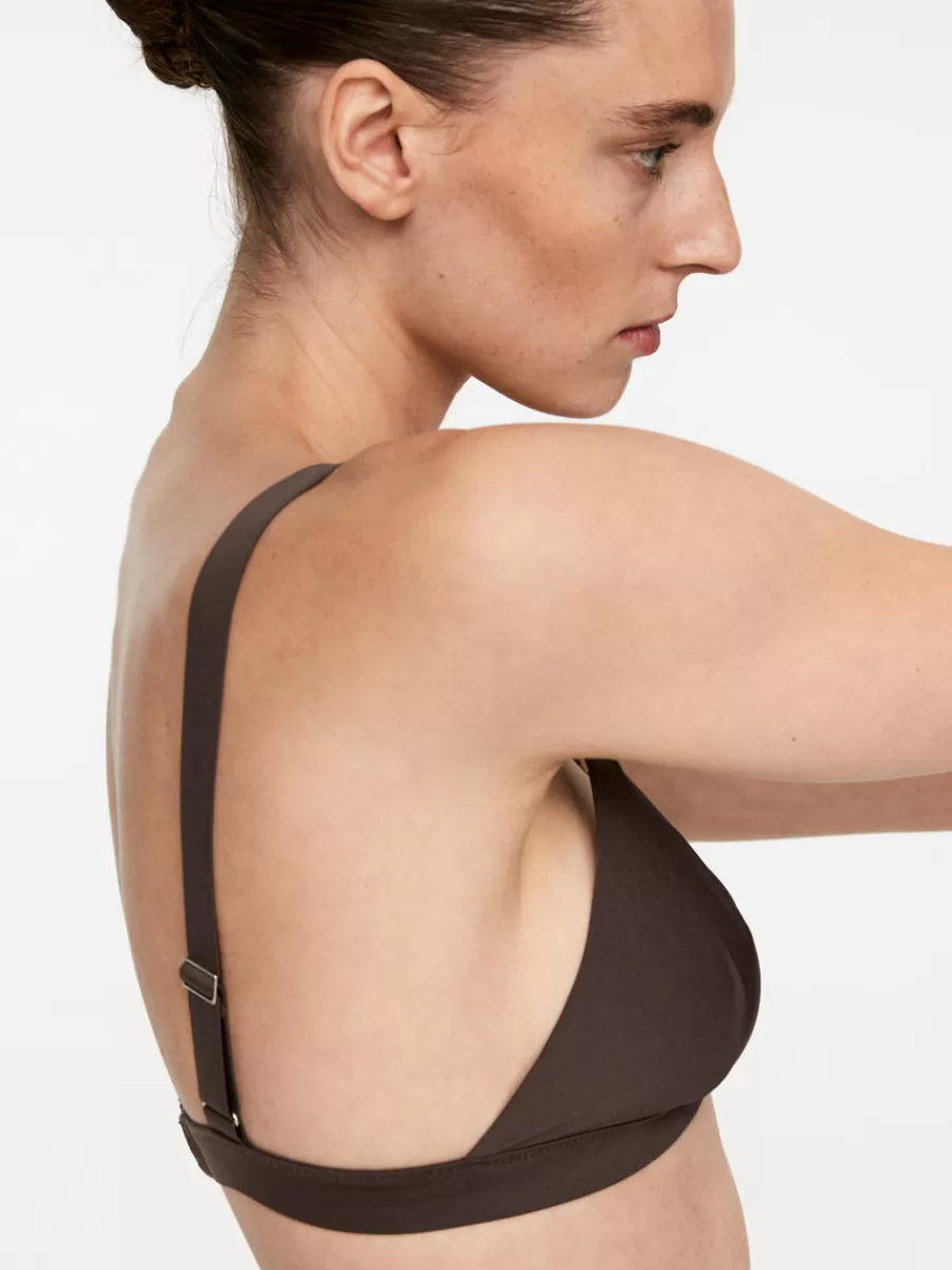 Sous-Vêtements-ARKET Soutien-gorge triangle souple Marron foncé