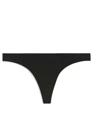 Sous-Vêtements-ARKET String en coton Noir