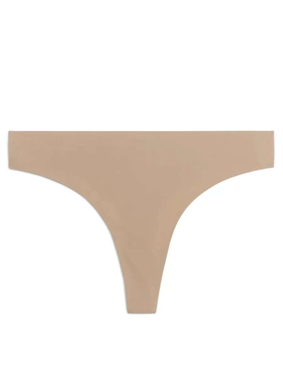 Sous-Vêtements-ARKET String sans couture Beige