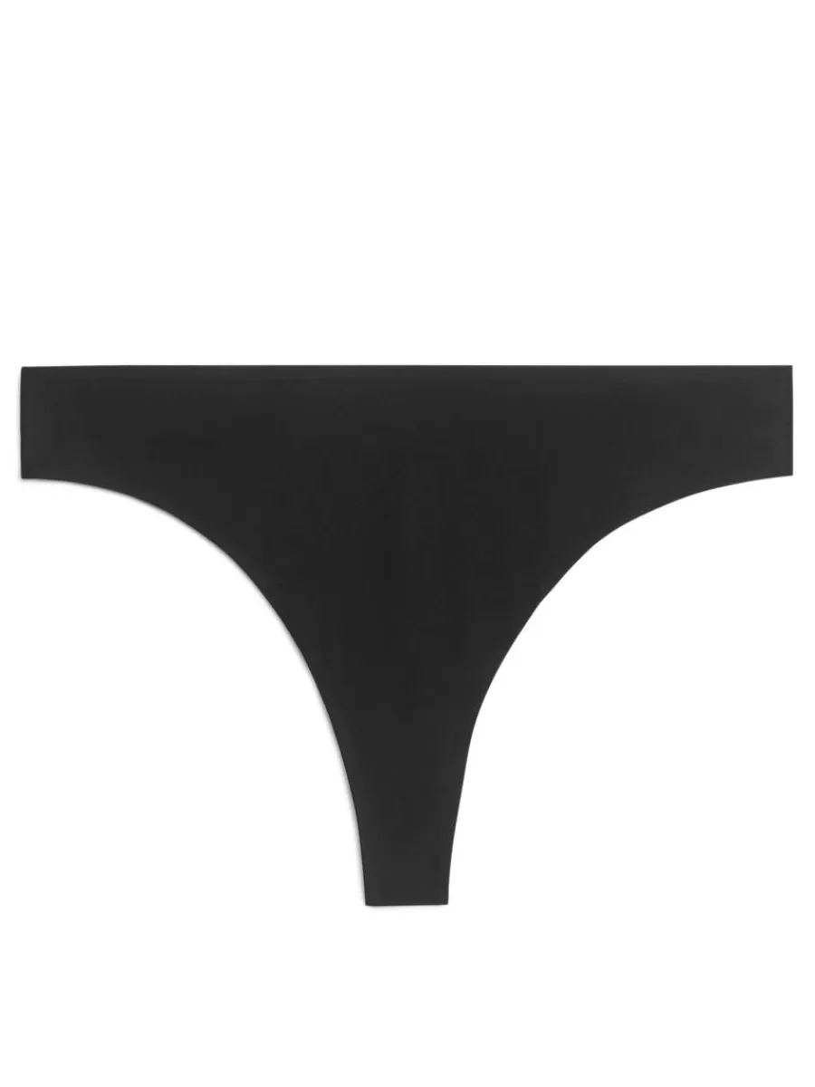 Sous-Vêtements-ARKET String sans couture Noir