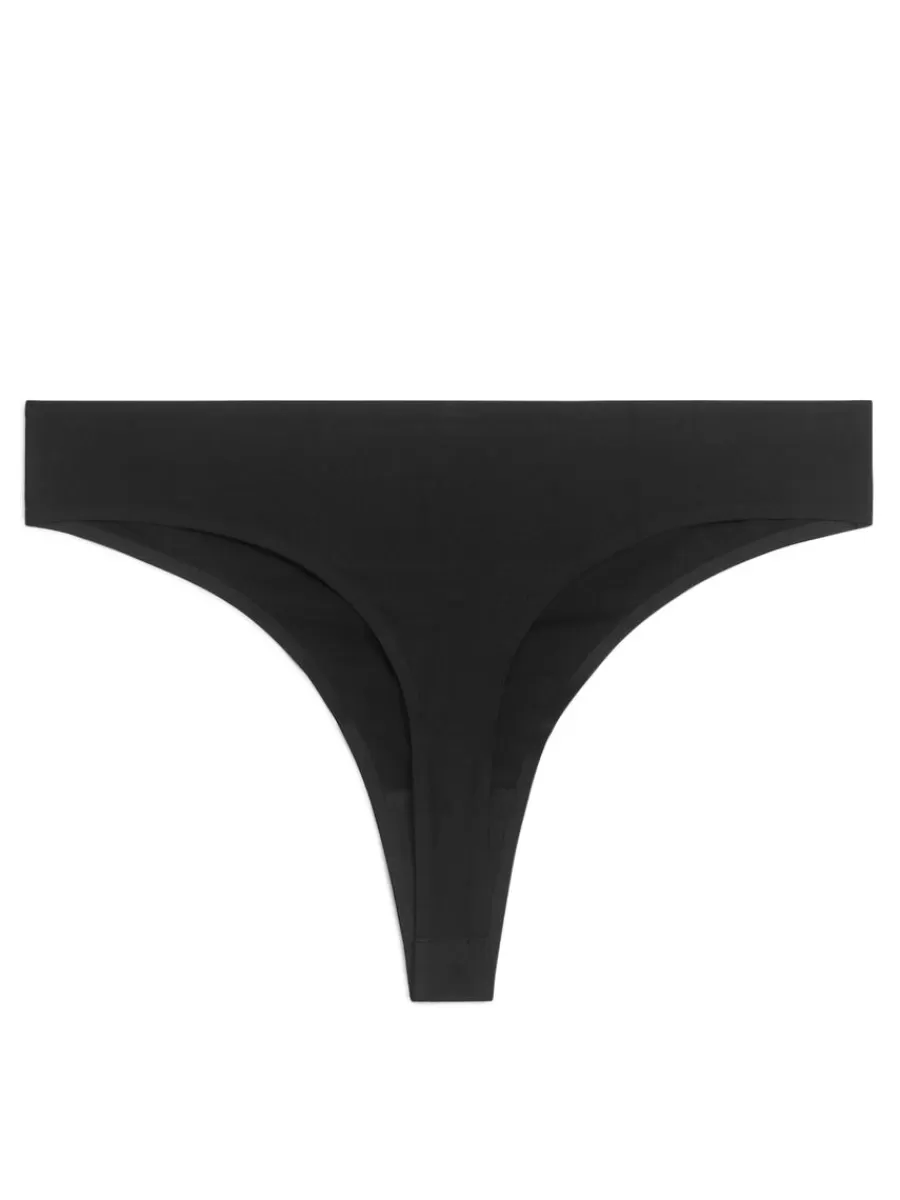 Sous-Vêtements-ARKET String sans couture Noir